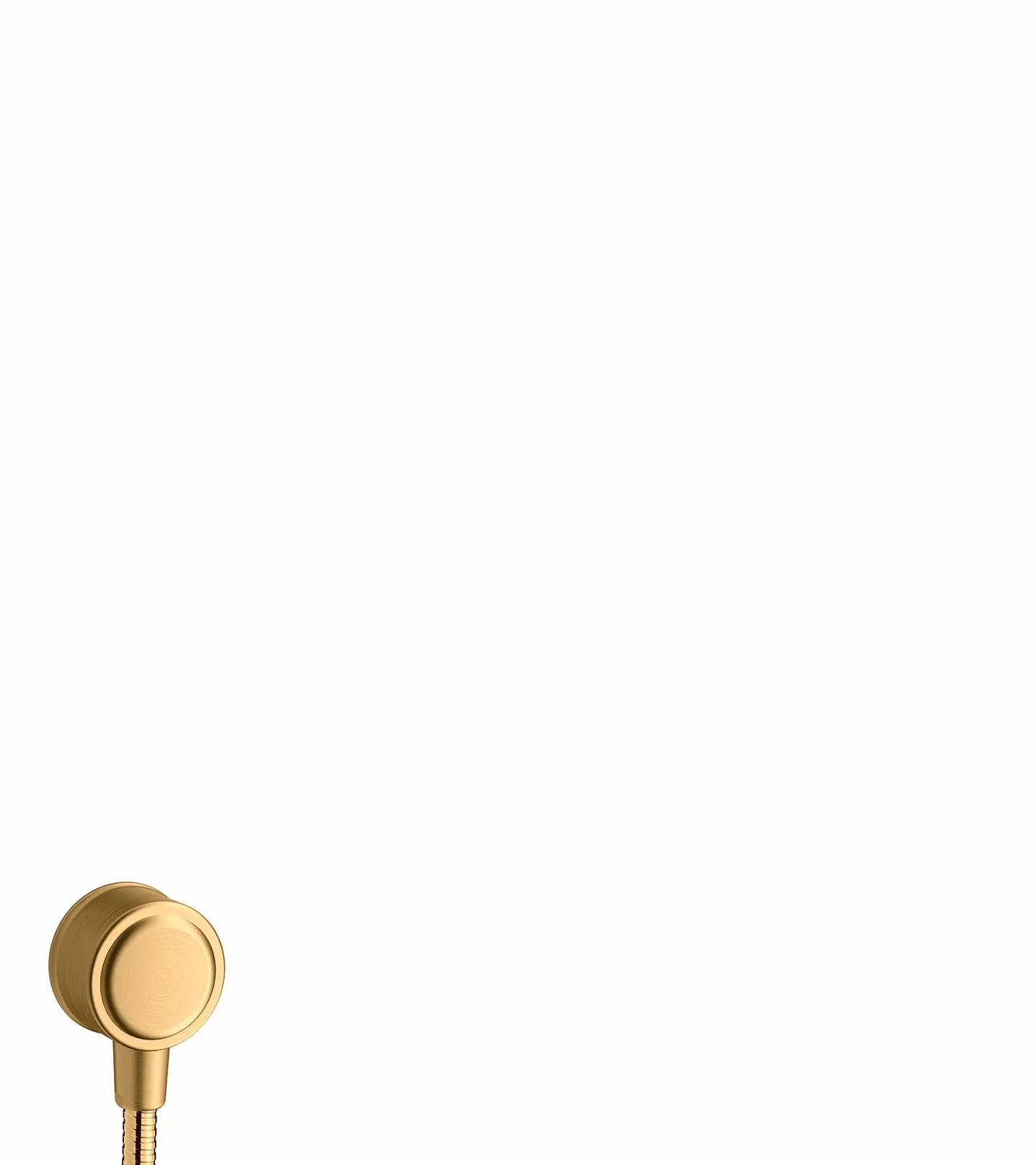Hansgrohe AXOR Montreux Schlauchanschluss mit Rückflussverhinderer, Brushed Brass, DN15, G 1/2 Hansgrohe AXOR Montreux Schlauchanschluss mit Rückflussverhinderer, Brushed Brass, DN15, G 1/2