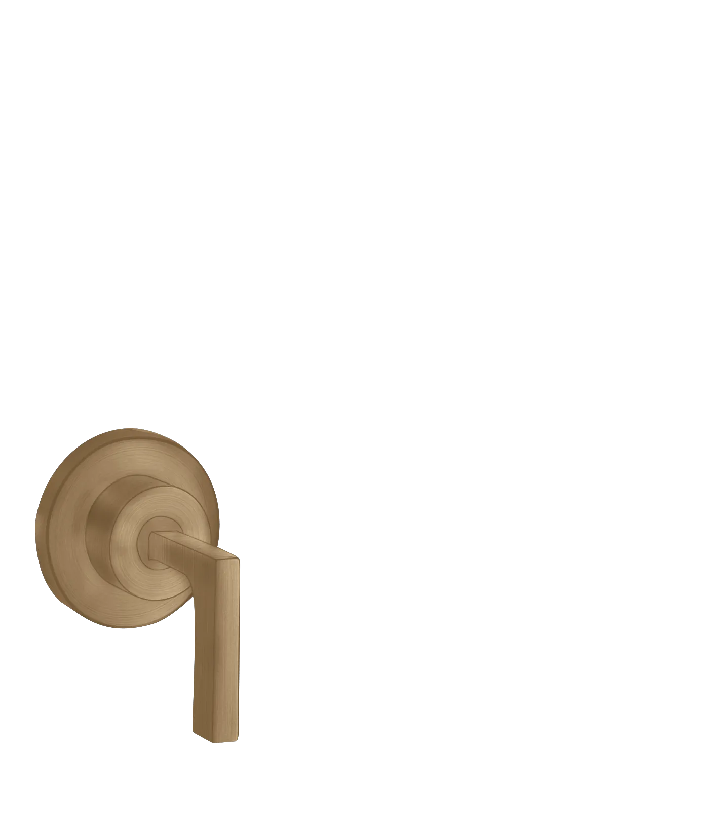 Hansgrohe AXOR Citterio Absperrventil Unterputz mit Hebelgriff, Brushed Bronze, DN15/DN20, Geräuschgruppe II