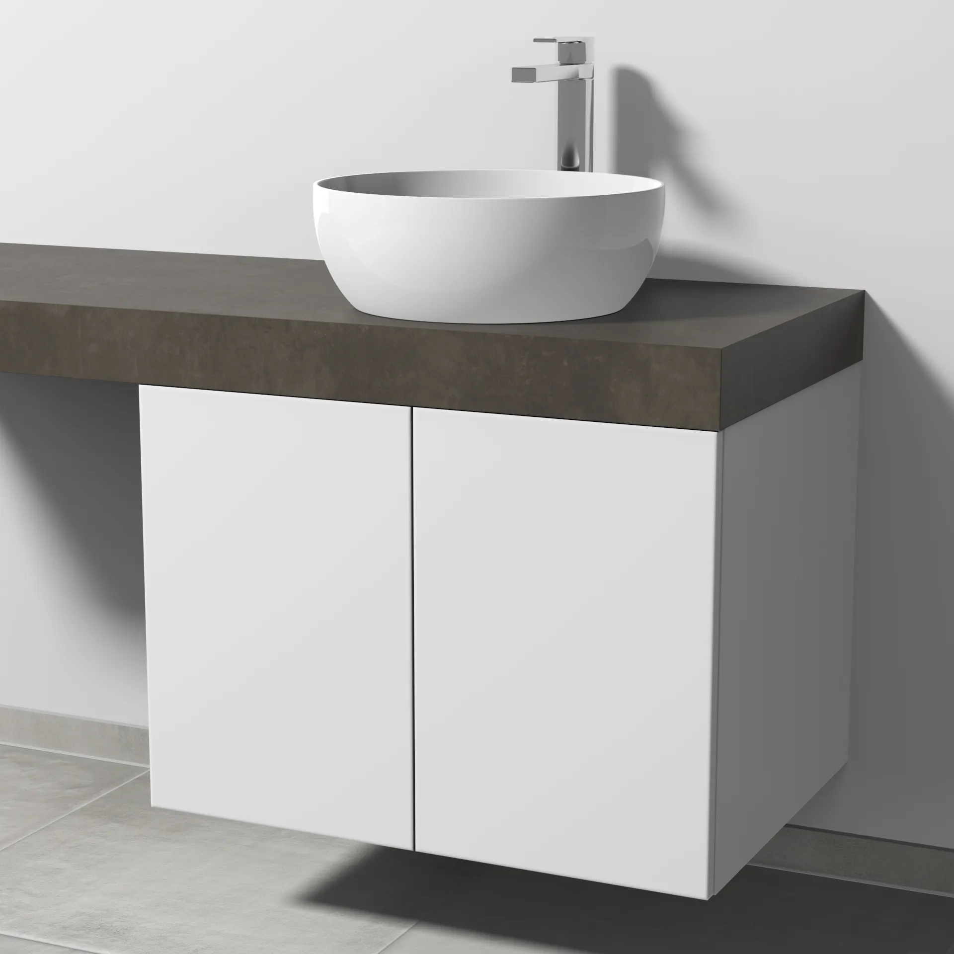 Sanipa Waschtischunterschrank „2morrow“ 700 × 510 × 520 mm in Weiß (matt)