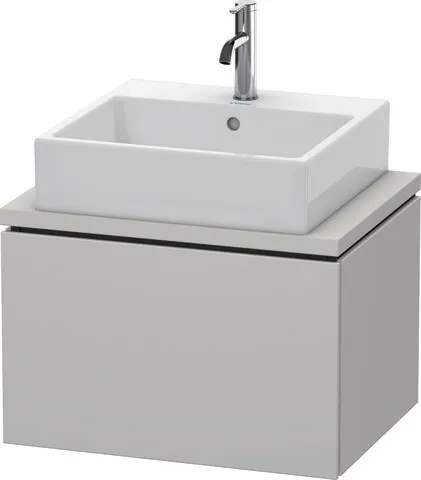 Duravit Waschtischunterschrank wandhängend „L-Cube“ 62 × 40 × 47,7 cm in Betongrau Matt