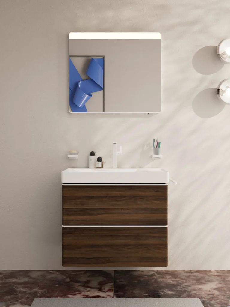 Hansgrohe Xelu Q Waschtisch, Keramik, weiß, 800x480 mm, 100 mm Beckenhöhe, wandhängend, mit Ablage rechts, SmartClean-Glasur Hansgrohe Xelu Q Waschtisch, Keramik, weiß, 800x480 mm, 100 mm Beckenhöhe, wandhängend, mit Ablage rechts, SmartClean-Glasur