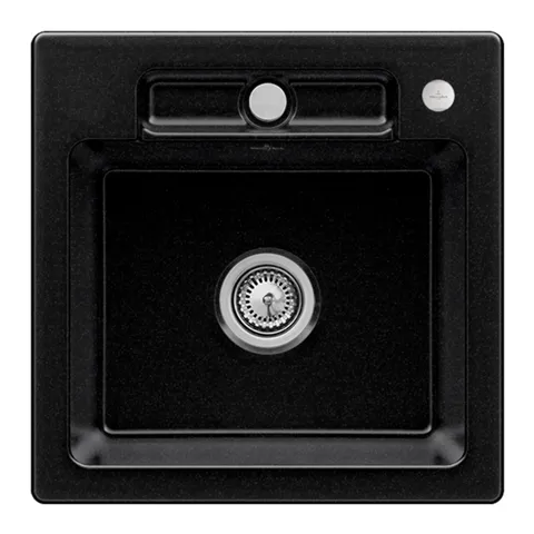 Villeroy & Boch Einbau-Küchenspülbecken „Siluet“ 50 S 510 × 510 × 220 mm in Chromite Villeroy & Boch Einbau-Küchenspülbecken „Siluet“ 50 S 510 × 510 × 220 mm in Chromite