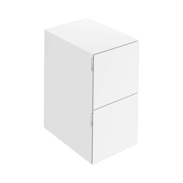 KEUCO Sideboard mit Auszügen „Edition 11 Art“ Weiß (Lack, seidenmatt), Weiß (Lack, seidenmatt), mit Beleuchtung 40 × 70 × 49 cm