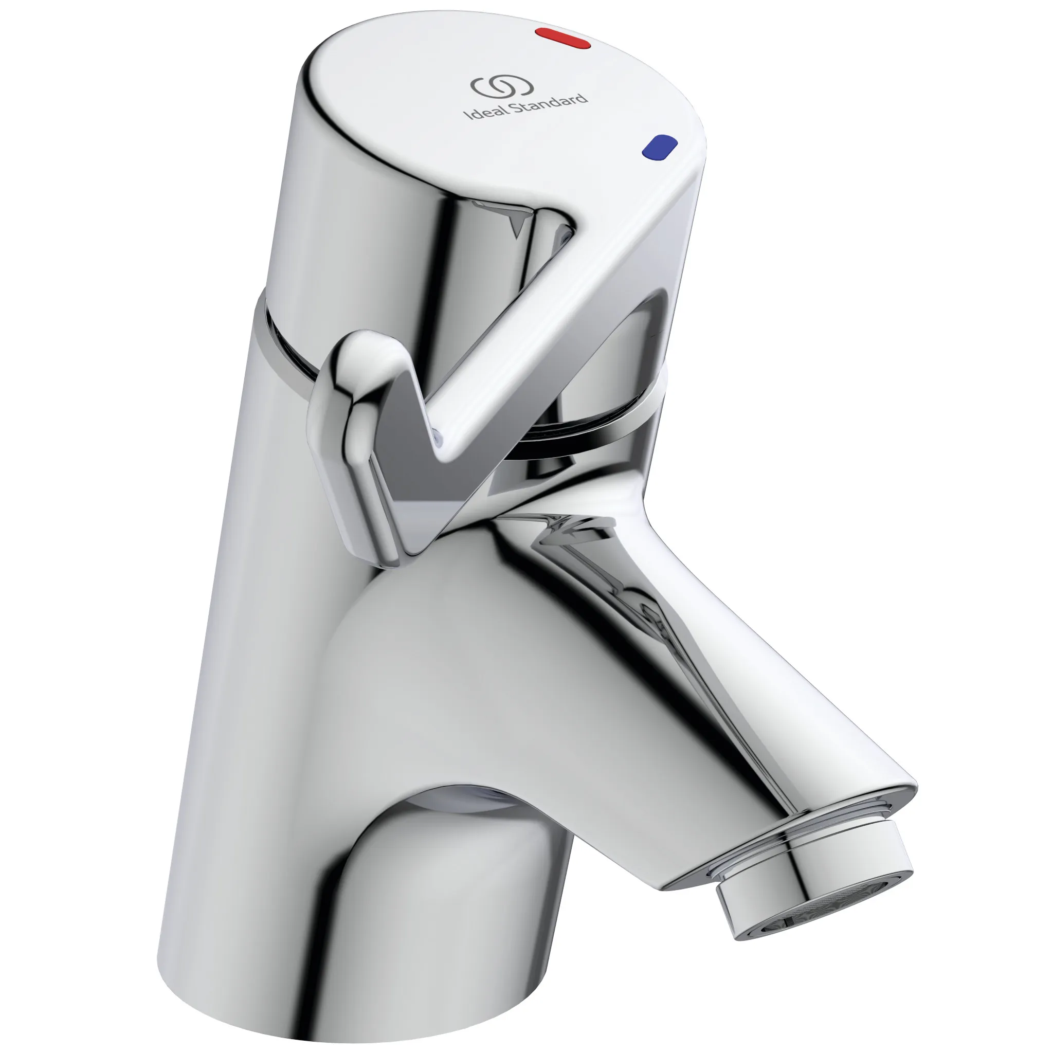 Waschtisch-Sicherheitsarmatur Ceraplus, ohne Ablgarn, Bedienhebel 120mm, Ausladung 109mm, Chrom Waschtisch-Sicherheitsarmatur Ceraplus, ohne Ablgarn, Bedienhebel 120mm, Ausladung 109mm, Chrom