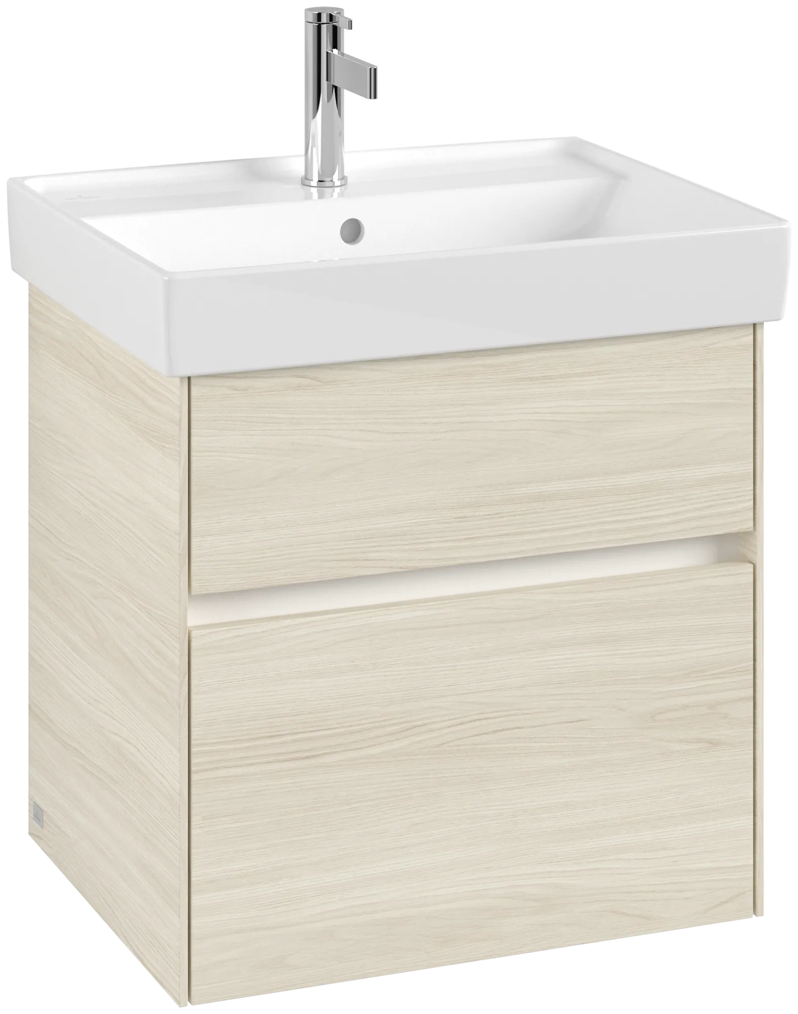 Villeroy & Boch Waschtischunterschrank „Collaro“ 554 × 546 × 444 mm White Oak, für Becken mittig, ohne Beleuchtung Villeroy & Boch Waschtischunterschrank „Collaro“ 554 × 546 × 444 mm White Oak, für Becken mittig, ohne Beleuchtung