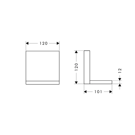 Ablage Axor Starck 120mm chrom