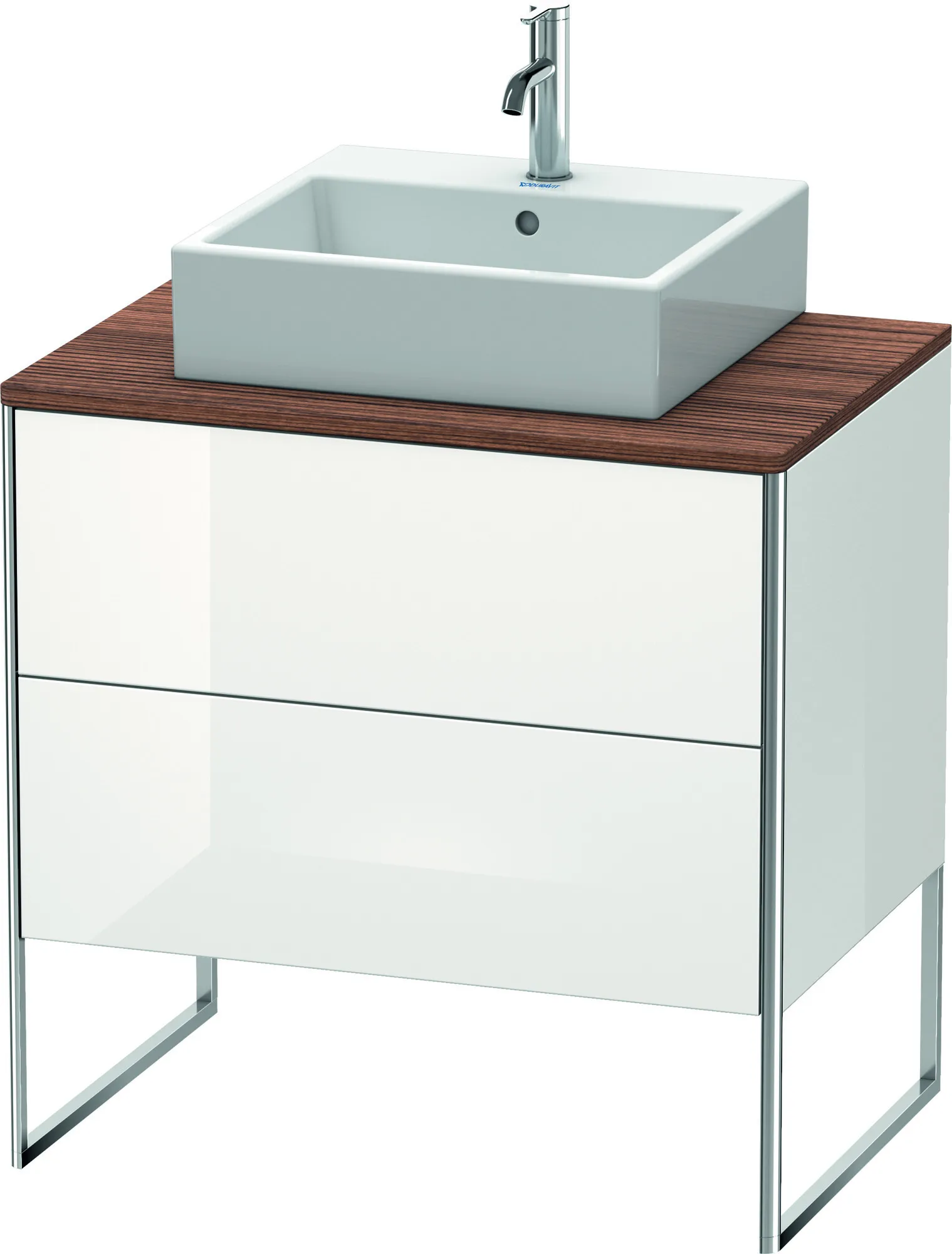 Duravit Waschtischunterschrank bodenstehend „XSquare“ 80 × 77,8 × 54,8 cm Weiß Hochglanz Duravit Waschtischunterschrank bodenstehend „XSquare“ 80 × 77,8 × 54,8 cm Weiß Hochglanz