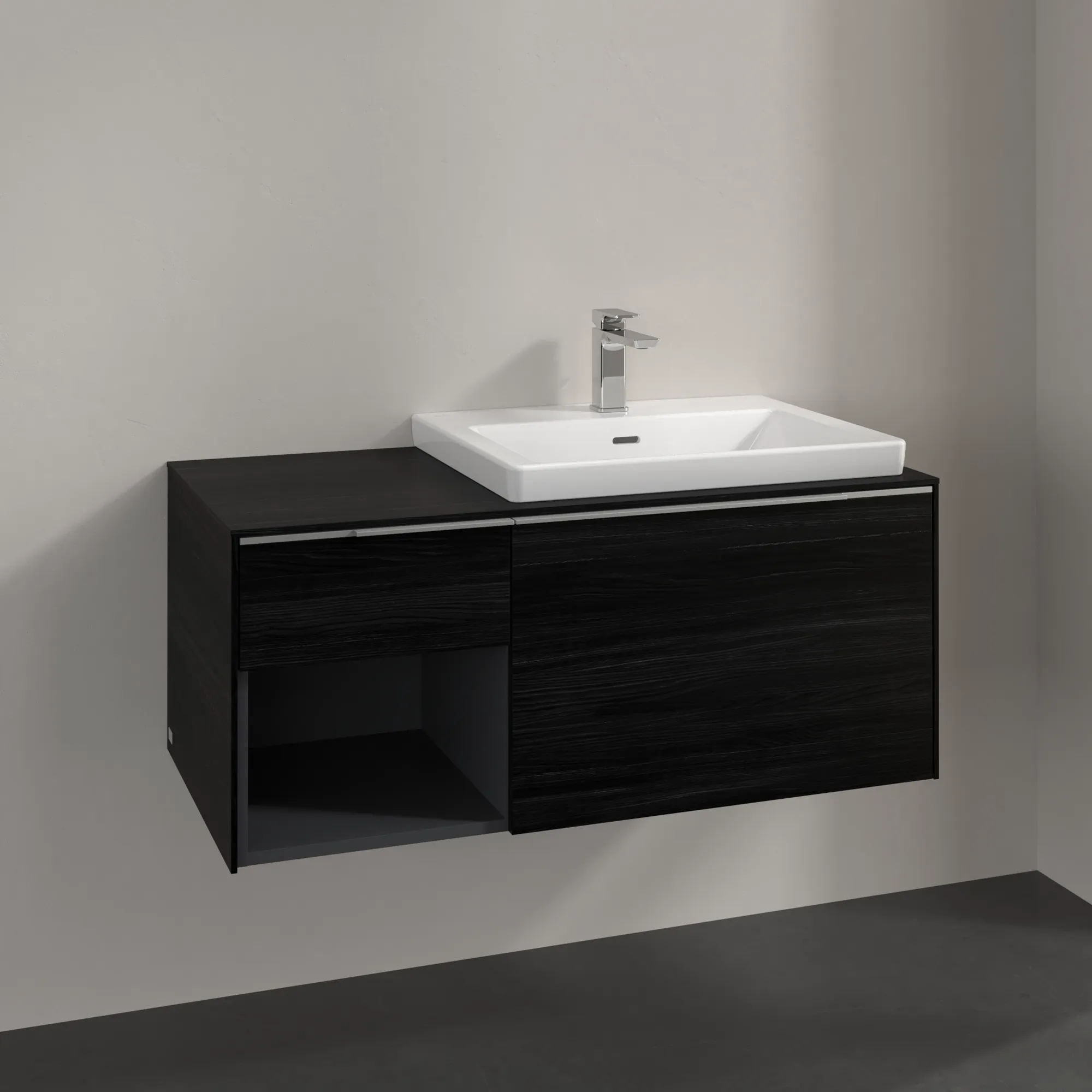 Villeroy & Boch Subway 3.0 Waschbeckenunterschrank Black Oak, 1001x423x516mm Villeroy & Boch Subway 3.0 Waschbeckenunterschrank Black Oak, 1001x423x516mm
