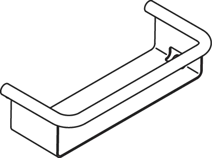 Duschkorb, Edelstahl, pulverbeschichtet, mit integriertem Haken, Breite 265 mm, Höhe 67 mm, Tiefe 119 mm, in Farbe DC (Schwarz tiefmatt) Duschkorb, Edelstahl, pulverbeschichtet, mit integriertem Haken, Breite 265 mm, Höhe 67 mm, Tiefe 119 mm, in Farbe DC (Schwarz tiefmatt)