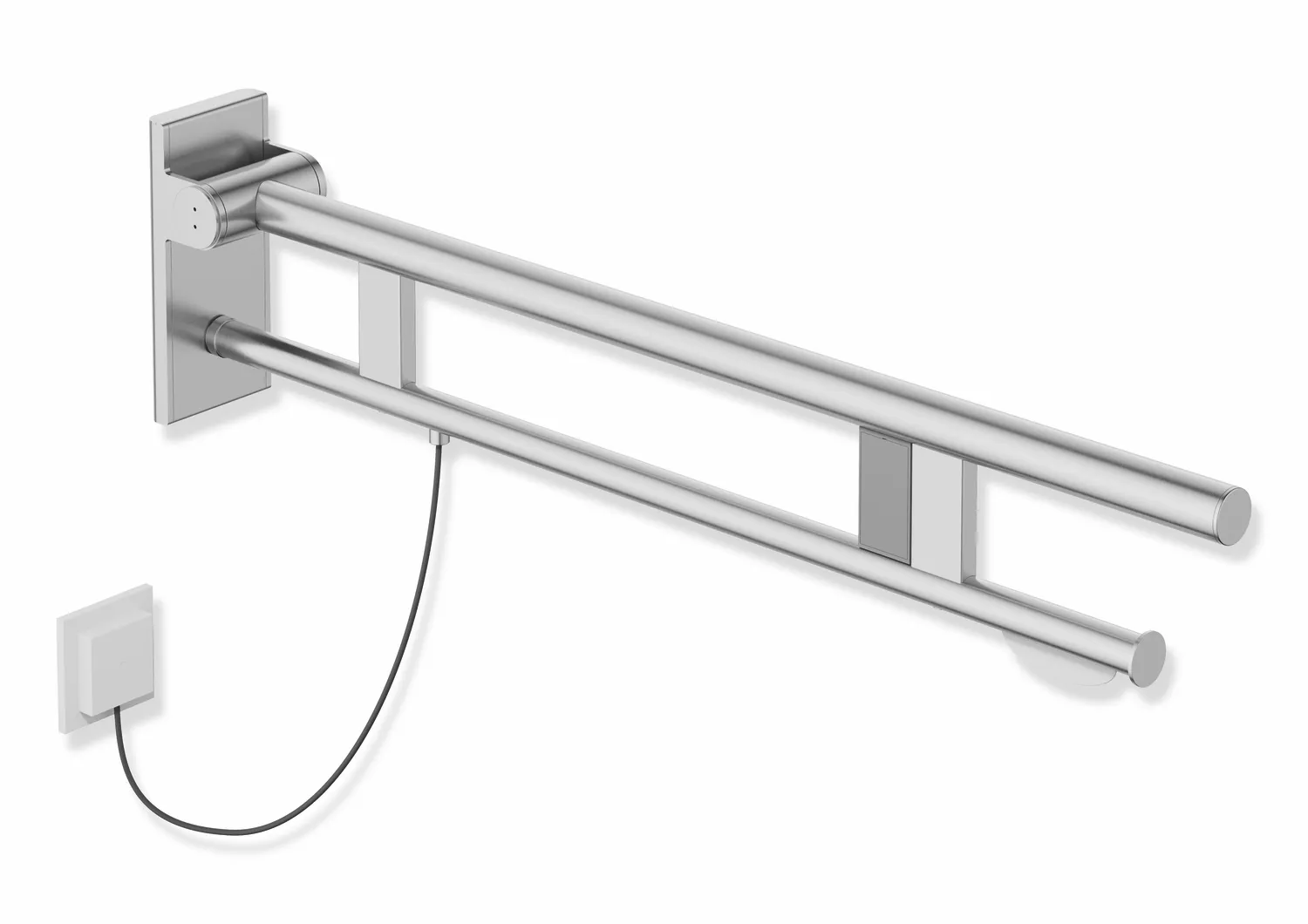 HEWI Stützklappgriff Duo Design A, Edelstahl, 850 mm