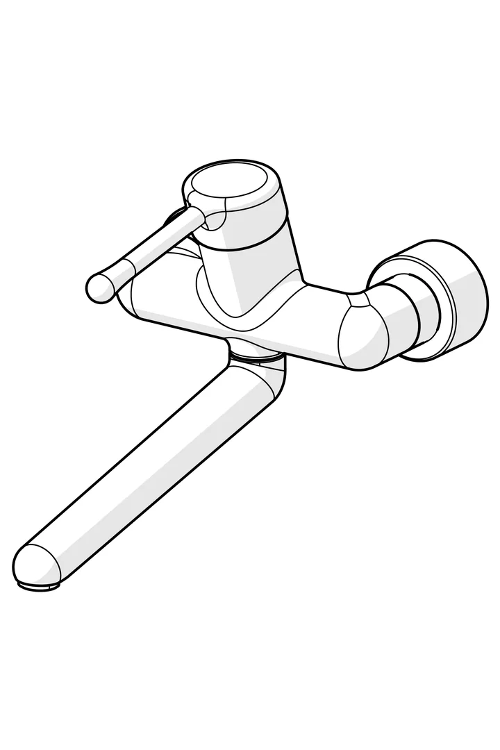 HansaMEDIPRO Waschtischarmatur HansaMEDIPRO 0257 Bedienungshebel lang Chrom HansaMEDIPRO Waschtischarmatur HansaMEDIPRO 0257 Bedienungshebel lang Chrom