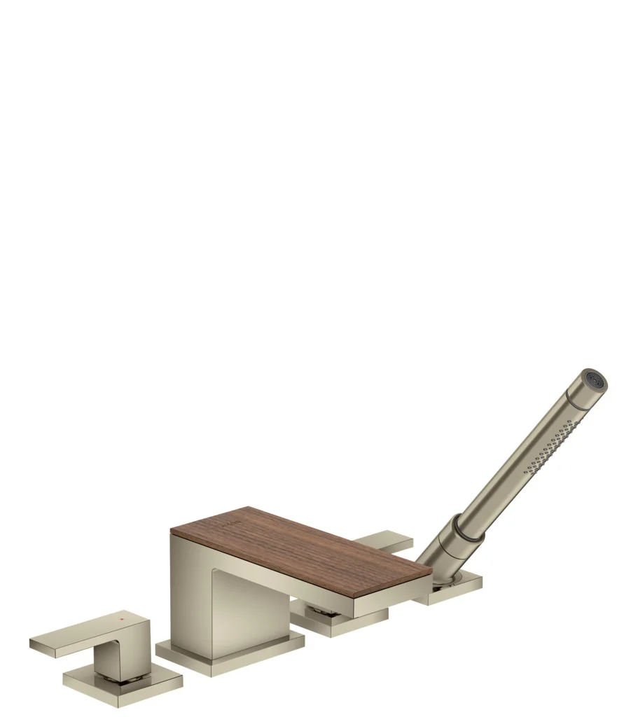 Hansgrohe AXOR MyEdition Platte 200 mm, Amerikanischer Nussbaum, abnehmbar