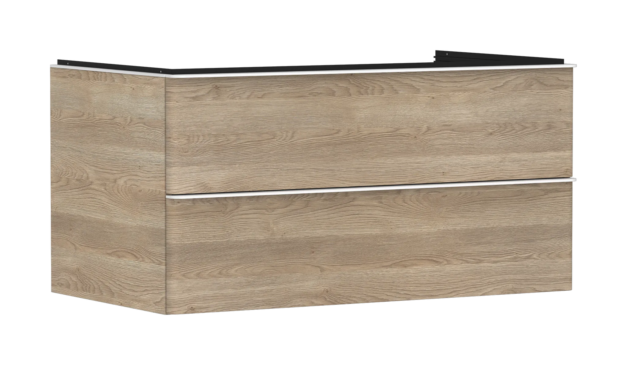 Hansgrohe Xelu Q Waschtischunterschrank Eiche Natur 980⁄550 mit 2 Schubkästen