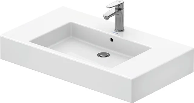 Wandwaschtisch „Vero“, mit Überlauf, Hahnlochposition mittig Größe: 85 × 49 cm / Oberflächenveredelung: ohne Oberflächenveredelung Wandwaschtisch „Vero“, mit Überlauf, Hahnlochposition mittig Größe: 85 × 49 cm / Oberflächenveredelung: ohne Oberflächenveredelung