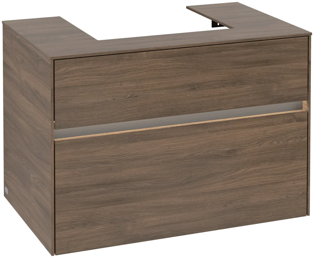 Villeroy & Boch Waschbeckenunterschrank Collaro C069B0 Arizona Oak, 800x548x500 mm, mit Beleuchtung und SoftClosing Villeroy & Boch Waschbeckenunterschrank Collaro C069B0 Arizona Oak, 800x548x500 mm, mit Beleuchtung und SoftClosing