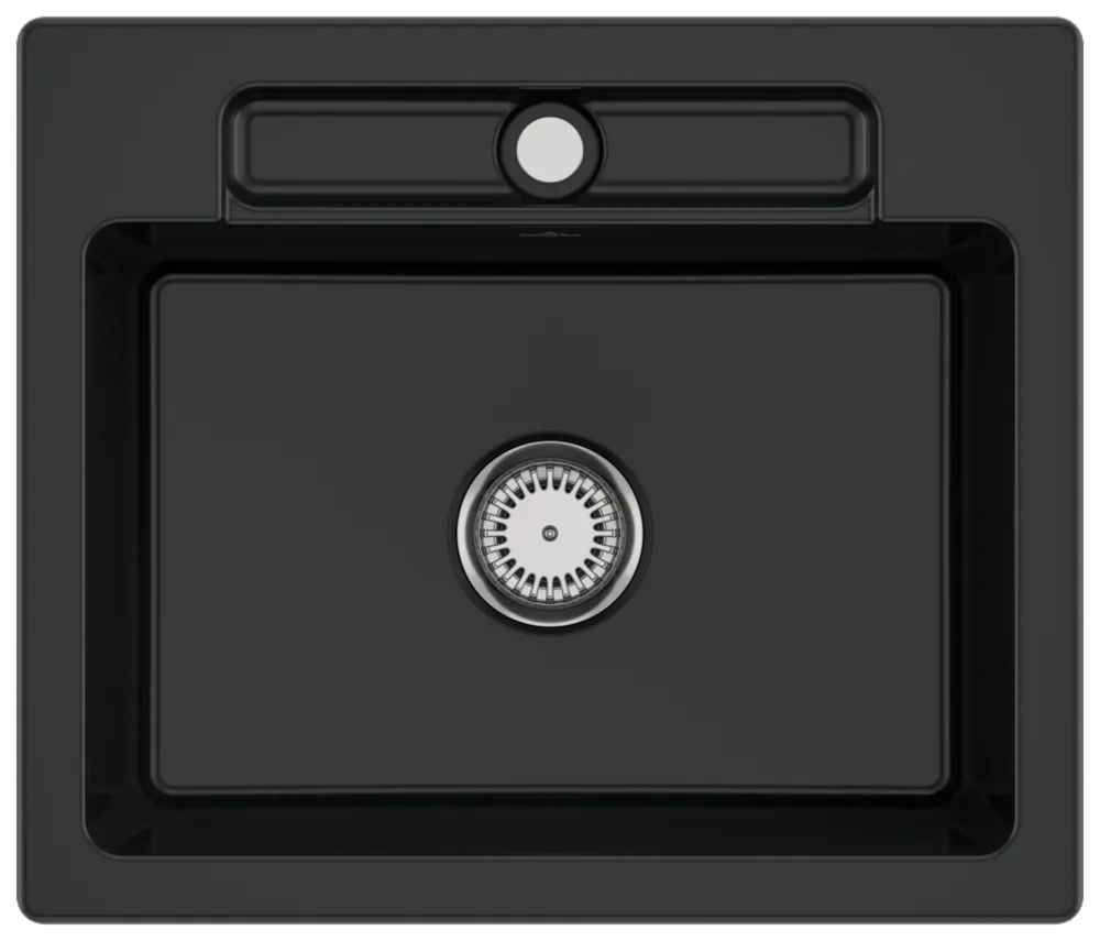 Villeroy & Boch Einbau-Küchenspülbecken „Siluet“ 60 S 600 × 510 × 220 mm in Pure Black Villeroy & Boch Einbau-Küchenspülbecken „Siluet“ 60 S 600 × 510 × 220 mm in Pure Black