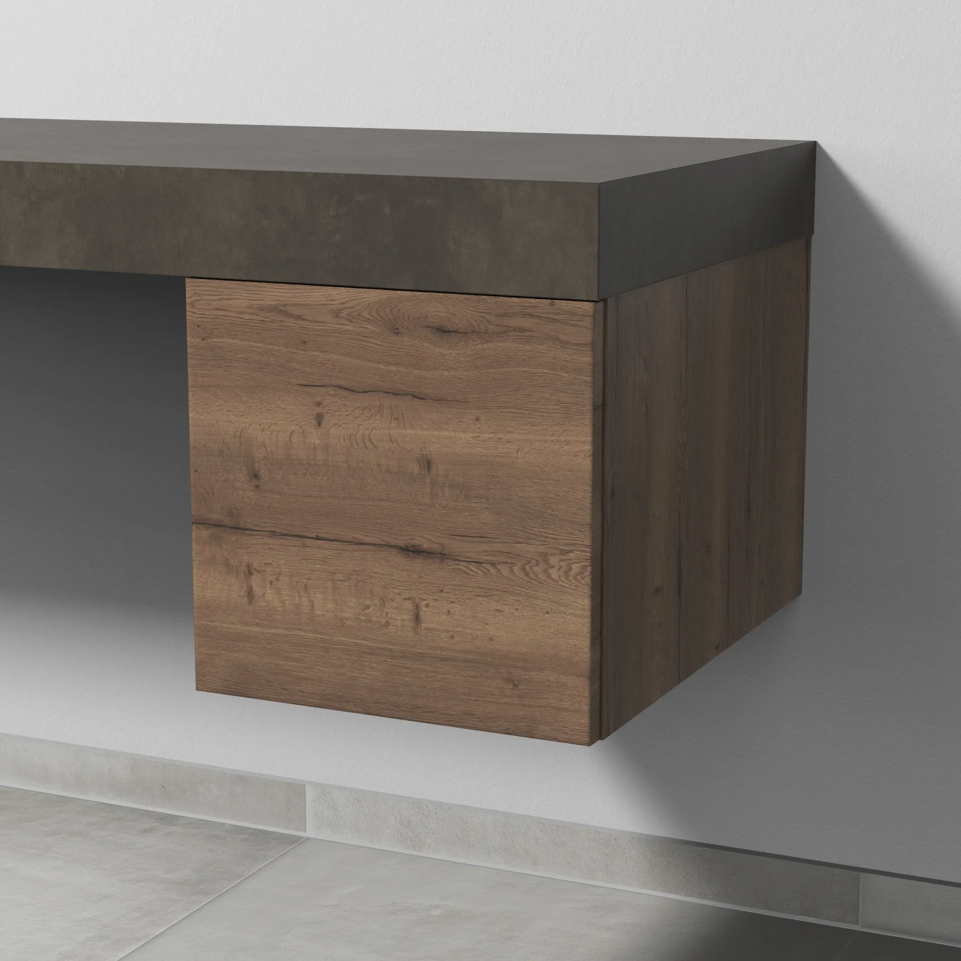 Sanipa Anbauschrank „2morrow“ 350 × 340 × 520 mm in Eiche Tabak