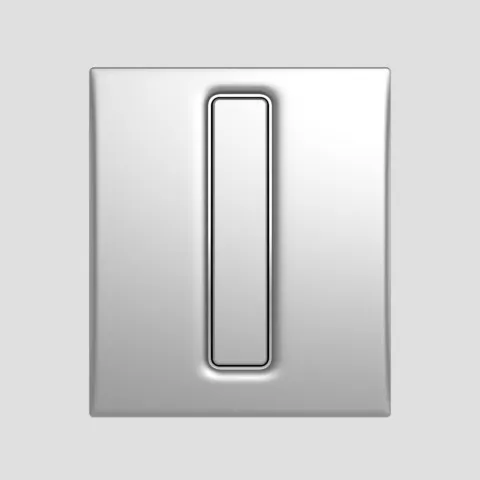 SANIT Urinal Abdeckplatte Ineo Bright Kunststoff chrom SANIT Urinal Abdeckplatte Ineo Bright Kunststoff chrom
