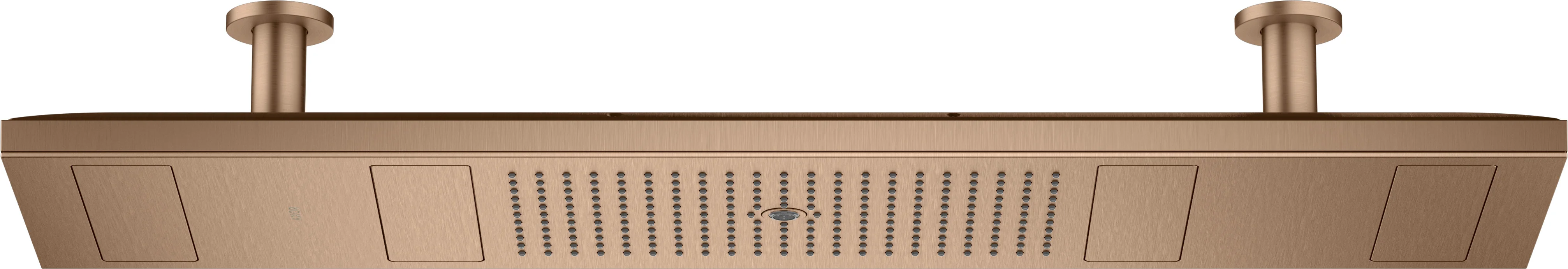 Hansgrohe AXOR ShowerSolutions Kopfbrause 1200x300 mm 4jet mit Lichtmodul 3500 K Brushed Red Gold Hansgrohe AXOR ShowerSolutions Kopfbrause 1200x300 mm 4jet mit Lichtmodul 3500 K Brushed Red Gold