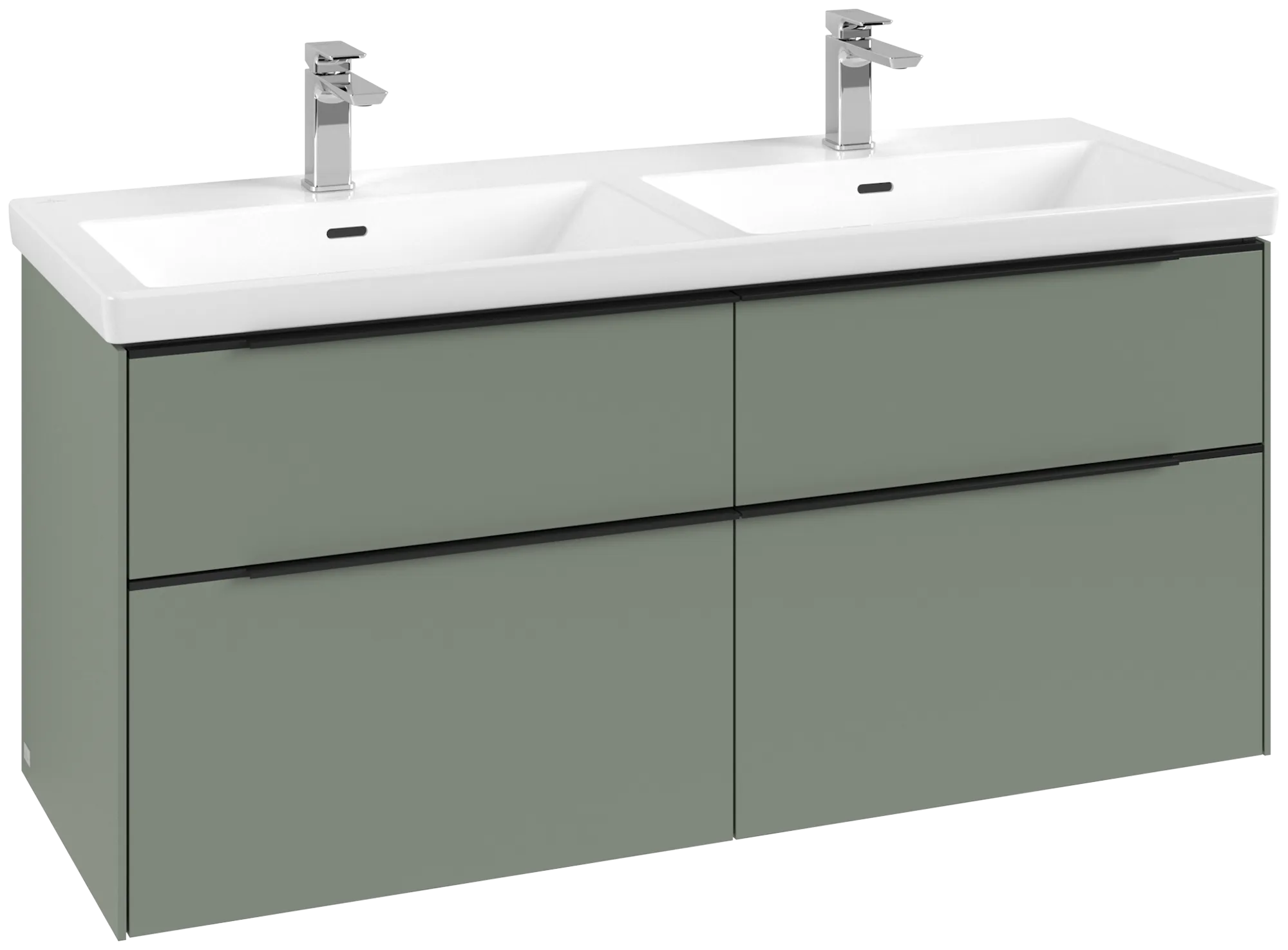 Villeroy & Boch Subway 3.0 Waschbeckenunterschrank C568L1, Soft Green, 1272x576x478 mm