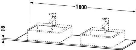 Duravit Konsole „XSquare“ in Weiß Supermatt