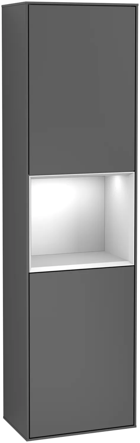 Villeroy & Boch Hochschrank „Finion“ 41,8 × 151,6 cm 2 Türen, Anschlag: rechts, inkl. Beleuchtung Anschlag rechts Villeroy & Boch Hochschrank „Finion“ 41,8 × 151,6 cm 2 Türen, Anschlag: rechts, inkl. Beleuchtung Anschlag rechts