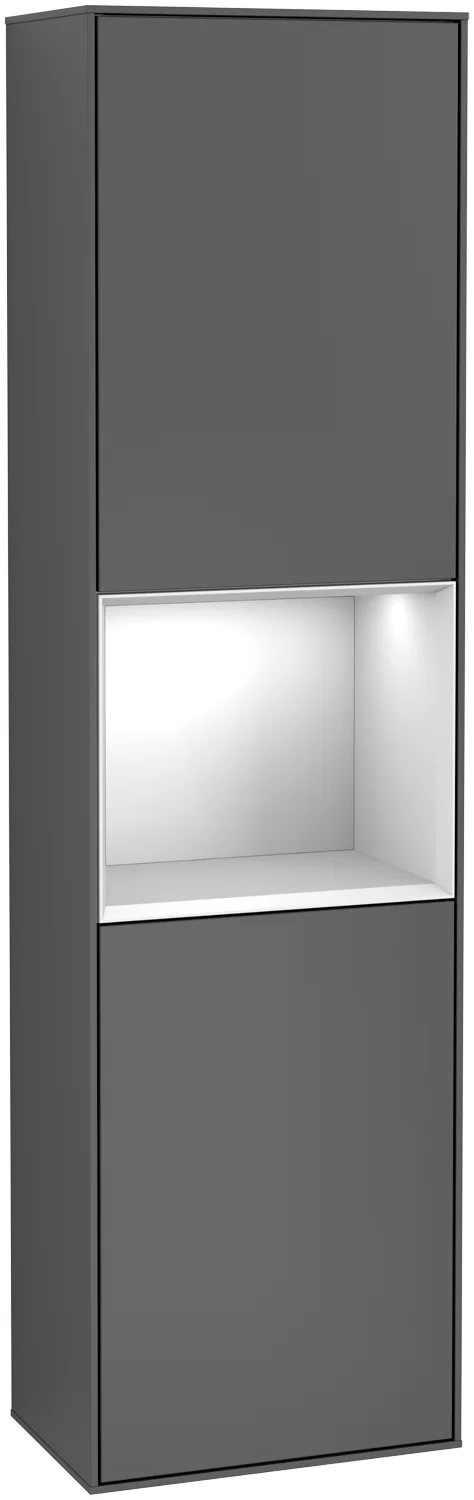 Villeroy & Boch Finion Hochschrank G47, 418x1516x270mm, Midnight Blue Matt Lacquer/Black Matt Lacquer Villeroy & Boch Finion Hochschrank G47, 418x1516x270mm, Midnight Blue Matt Lacquer/Black Matt Lacquer