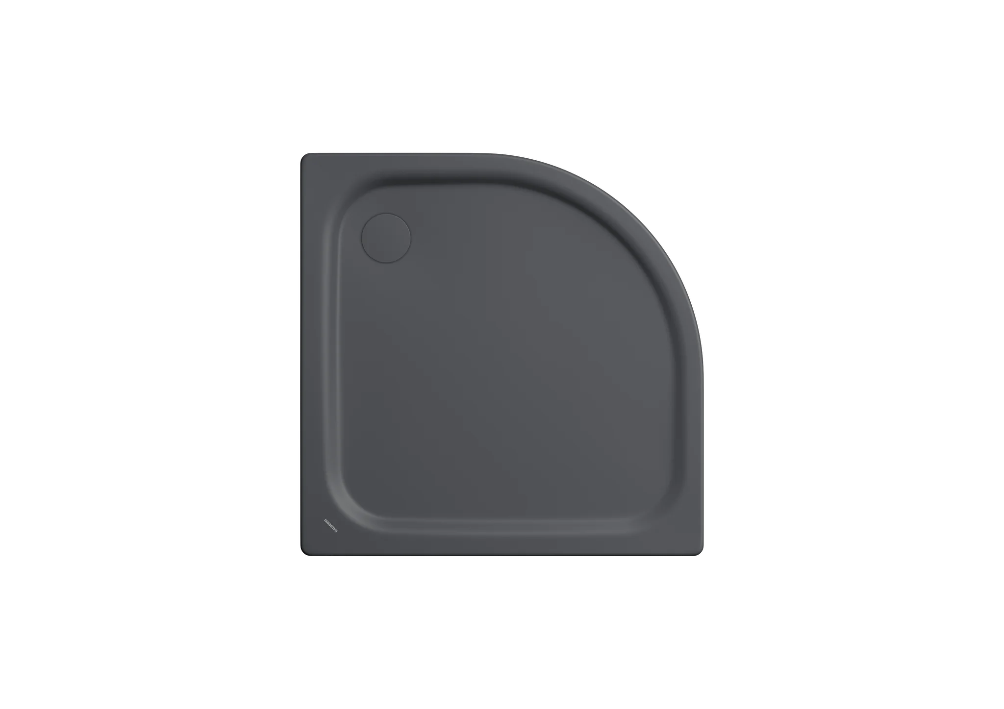 Kaldewei ZIRKON MIT WANNENTRÄGER Duschfläche, 900x900x35 mm, cool grey 80, Viertelkreisform, erhöhter Einbau, Eckablauf Kaldewei ZIRKON MIT WANNENTRÄGER Duschfläche, 900x900x35 mm, cool grey 80, Viertelkreisform, erhöhter Einbau, Eckablauf