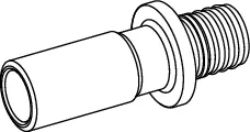 TECEflex Presslötanschluss Dimension 16 auf 15 mm CU, Siliziumbronze