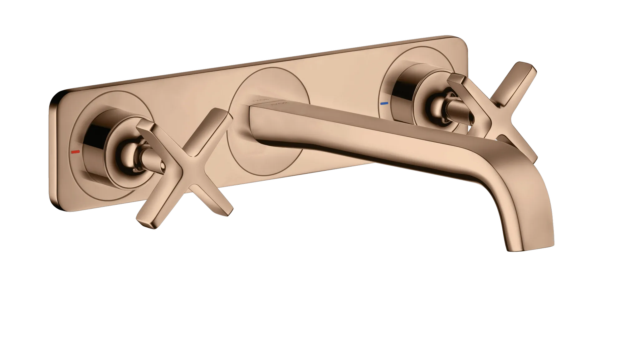 Hansgrohe AXOR Citterio E 3-Loch Waschtischarmatur Unterputz Polished Red Gold
