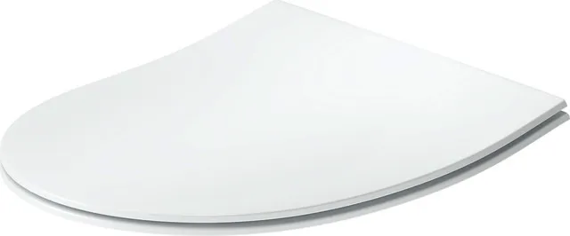 Duravit Univ.WC-Sitz D-shaped Tief 421mm Ülap Absenkaut. abnehmb. Scharn. Edelst. We