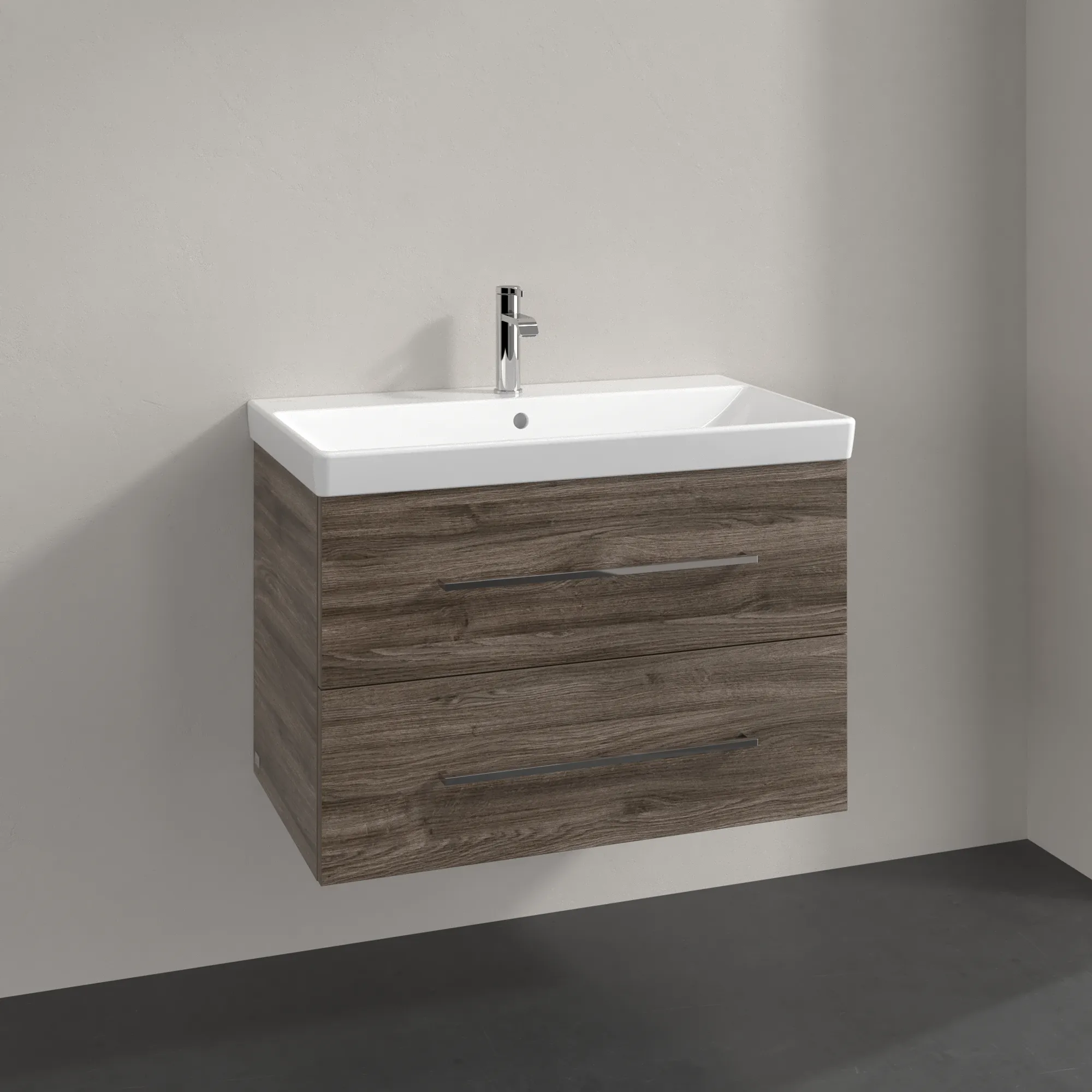 Villeroy & Boch Waschtischunterschrank „Avento“ für Schrankwaschtisch 780 × 514 × 452 mm Stone Oak, Soft Closing