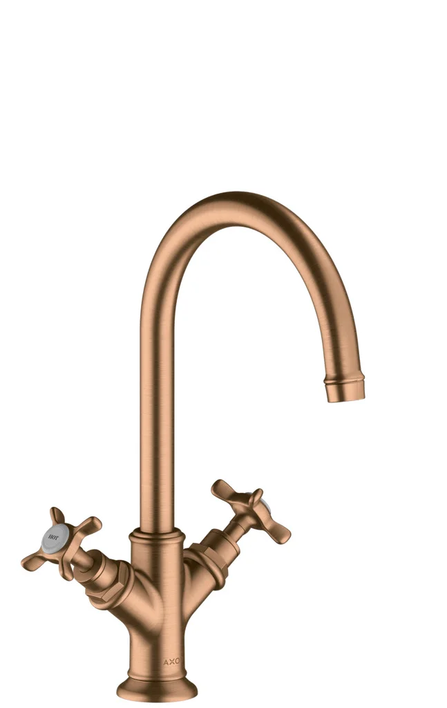 Hansgrohe AXOR Montreux 2-Griff Waschtischarmatur Brushed Bronze, ComfortZone 210, Ausladung 175 mm, Auslaufhöhe 211 mm Hansgrohe AXOR Montreux 2-Griff Waschtischarmatur Brushed Bronze, ComfortZone 210, Ausladung 175 mm, Auslaufhöhe 211 mm