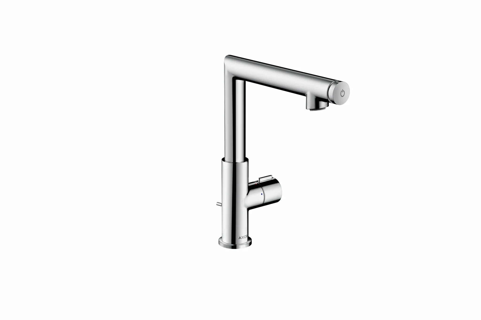 Hansgrohe AXOR Uno Waschtischmischer Select 220 mit Zugstangen-Ablaufgarnitur, Chrom Hansgrohe AXOR Uno Waschtischmischer Select 220 mit Zugstangen-Ablaufgarnitur, Chrom