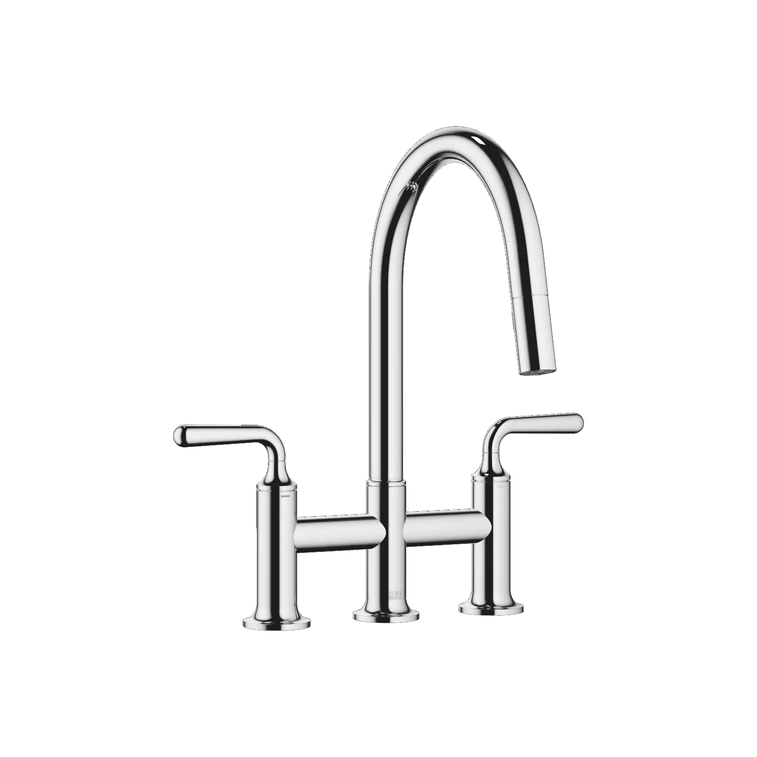 Dornbracht VAIA Dreiloch-Brückenbatterie Pull-down mit Brausefunktion - Chrom Dornbracht VAIA Dreiloch-Brückenbatterie Pull-down mit Brausefunktion - Chrom