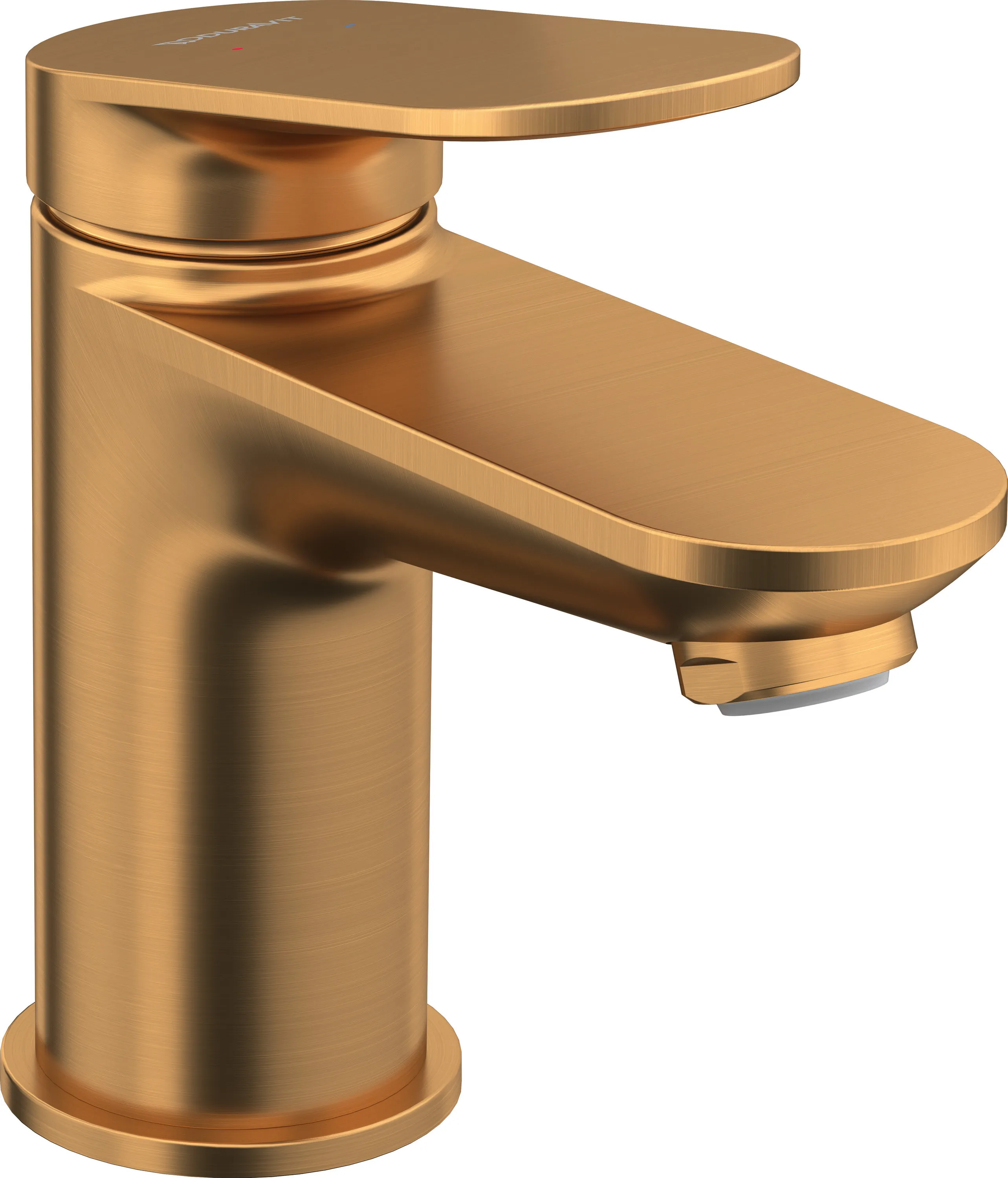 Einhand-Waschtischarmatur „Wave“ Ausladung 95 mm in Bronze (gebürstet)