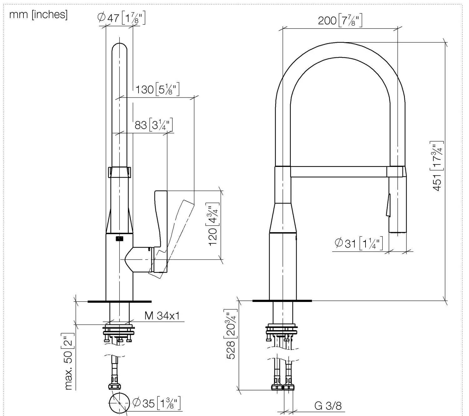 Dornbracht SYNC Einhebelmischer Profi - Platin Dornbracht SYNC Einhebelmischer Profi - Platin