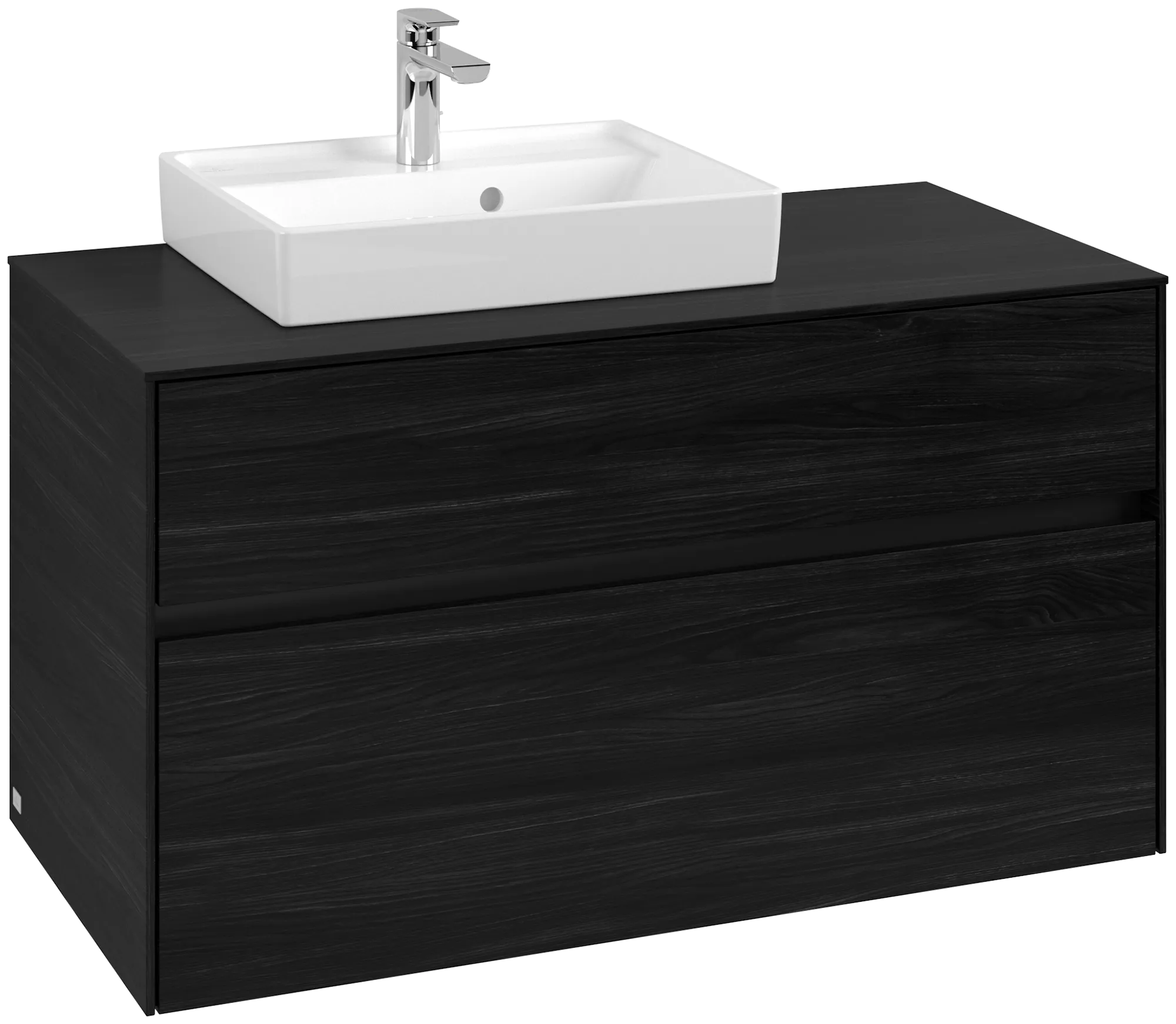 Villeroy & Boch Waschbeckenunterschrank Collaro C01400, 1000x548x500 mm, Black Oak, mit SoftClosing, 2 Auszüge Villeroy & Boch Waschbeckenunterschrank Collaro C01400, 1000x548x500 mm, Black Oak, mit SoftClosing, 2 Auszüge