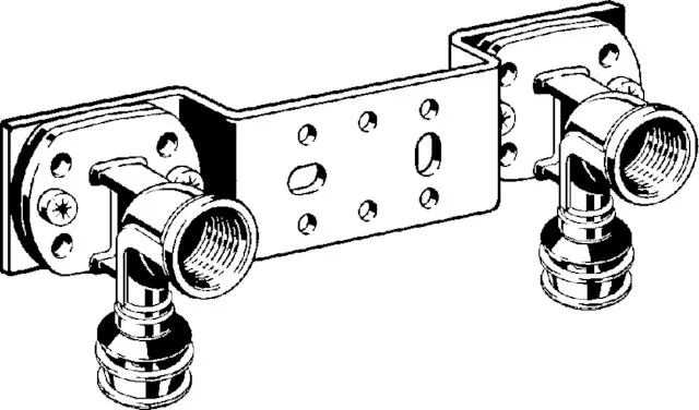 Viega „Raxofix“ Montageeinheit verzinkt 16 mm × 1/2″ × 150 mm Viega „Raxofix“ Montageeinheit verzinkt 16 mm × 1/2″ × 150 mm
