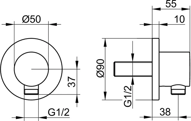 IXMO Schlauchanschluß DN15 Messing geb IXMO Schlauchanschluß DN15 Messing geb