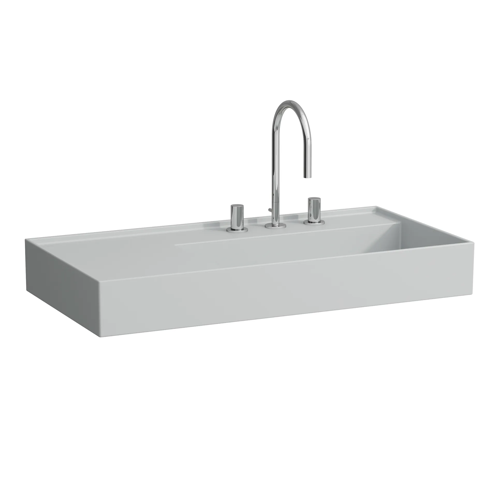Laufen Waschtisch KARTELL by Laufen 900x460, 3-HL, o.ÜL, grau matt Laufen Waschtisch KARTELL by Laufen 900x460, 3-HL, o.ÜL, grau matt