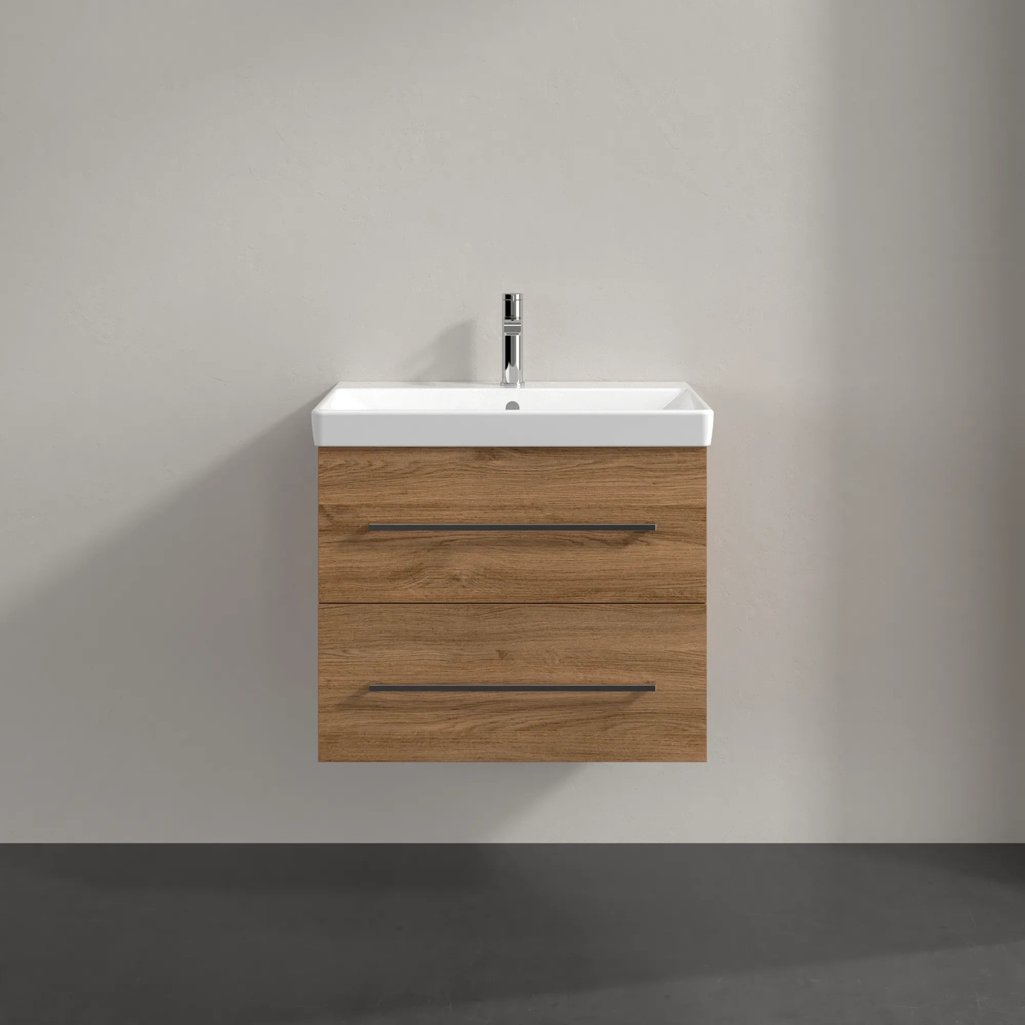Villeroy & Boch Waschtischunterschrank „Avento“ für Schrankwaschtisch 630 × 514 × 452 mm Kansas Oak, Soft Closing