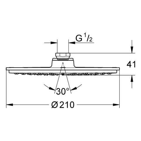 Grohe Rainshower Cosmopolitan 210 Kopfbrause 1 Strahlart Grohe Rainshower Cosmopolitan 210 Kopfbrause 1 Strahlart