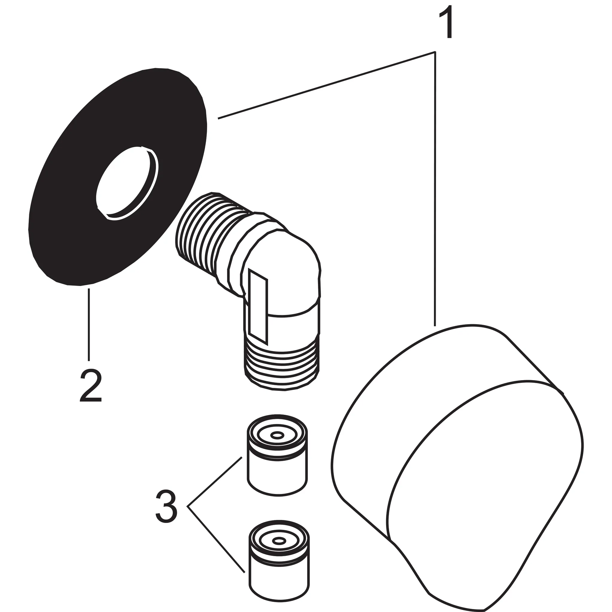 Schlauchanschluß Fixfit DVGW 0827 chrom mit Rückflussverhinderer Schlauchanschluß Fixfit DVGW 0827 chrom mit Rückflussverhinderer