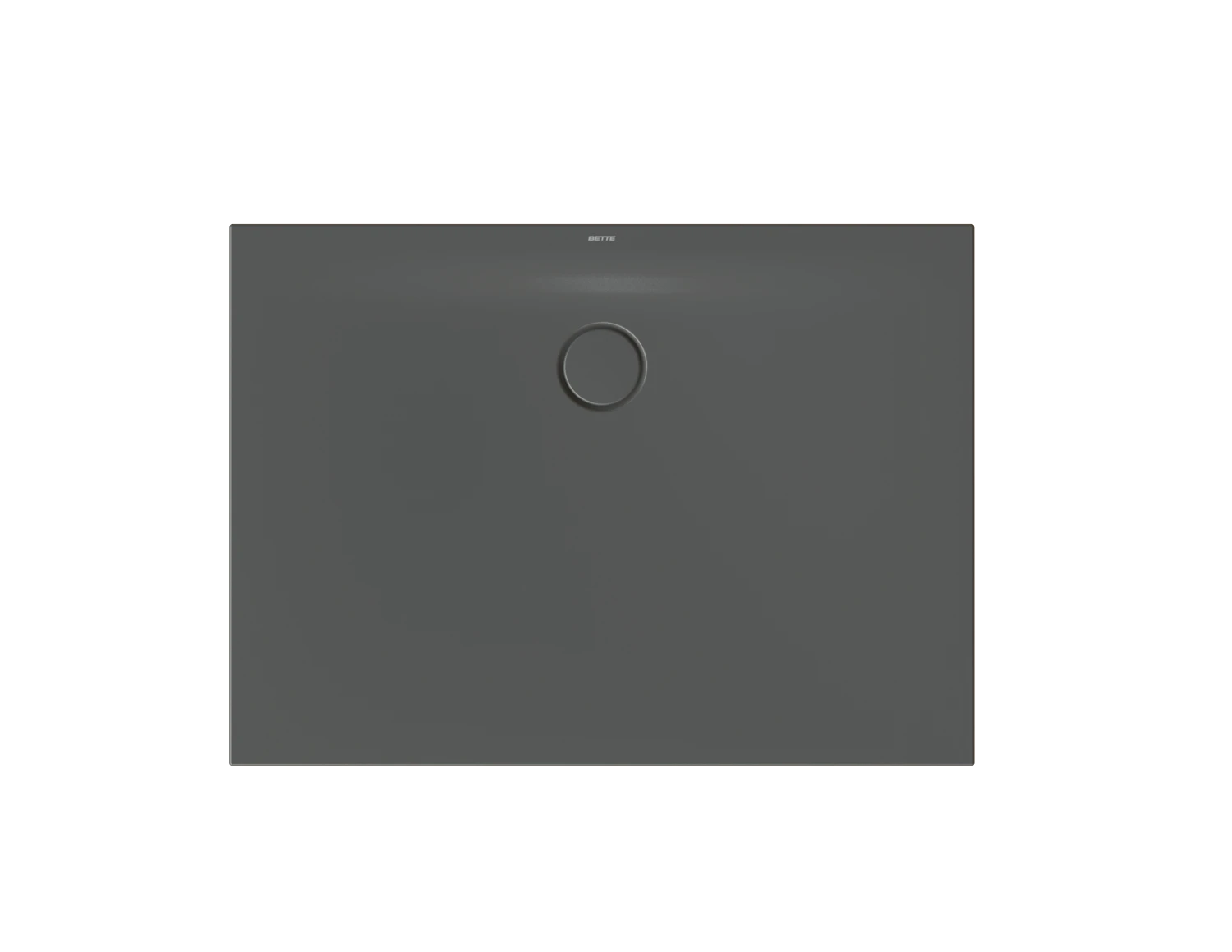 Bette rechteck Duschwanne „BetteFloor Side“ 1100 × 800 mm mit BetteAntirutsch Pro, ohne Oberflächenveredelung, ohne Wannenträger, in Slate