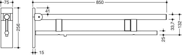 HEWI Stützklappgriff „System 900“