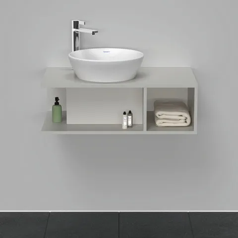 Duravit Waschtischunterschrank wandhängend „D-Neo“ 80 × 26 × 48 cm in Betongrau Matt