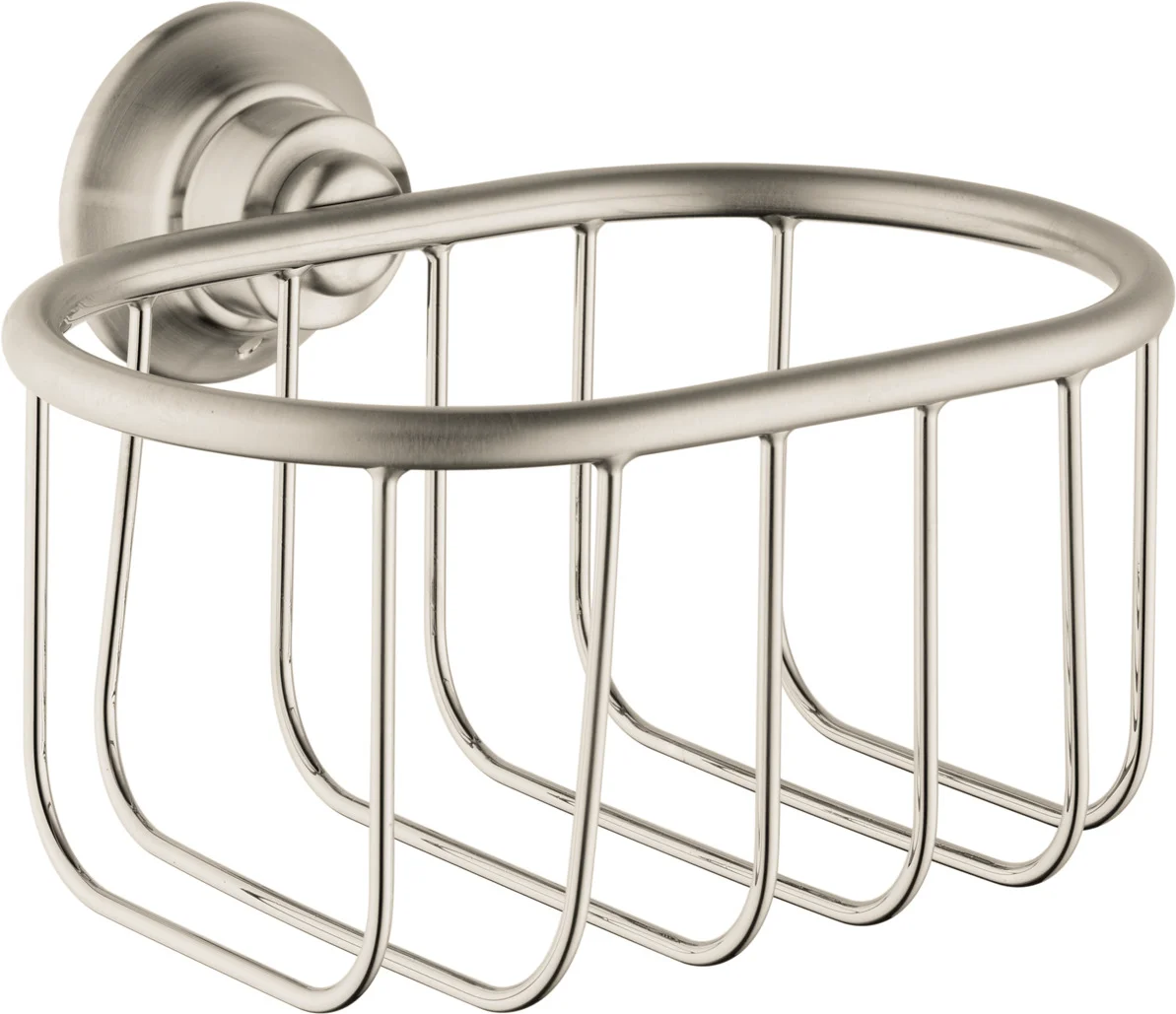 Hansgrohe AXOR Montreux Seifenkorb Wandversion, Chrom, Bohrloch-Durchmesser 6 mm, Bohrabstand 35 mm