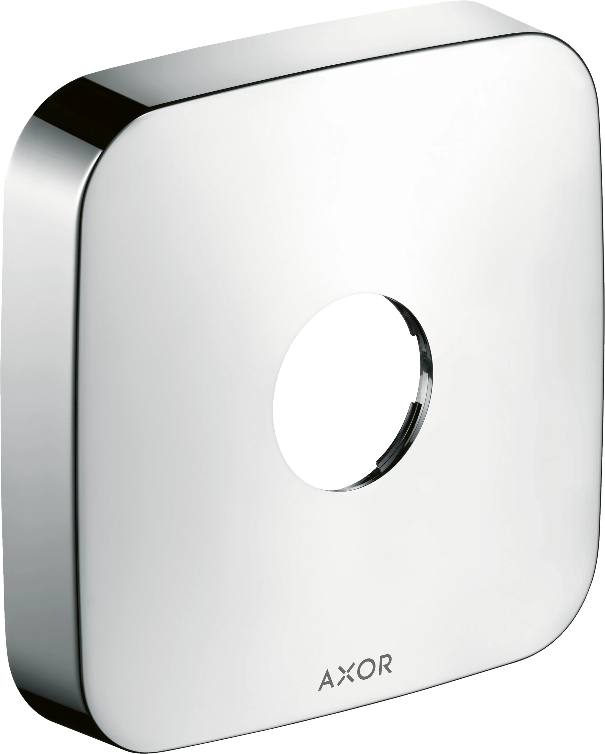 Hansgrohe AXOR Verlängerungsrosette softsquare 1-Loch, Chrom, 170 mm Durchmesser, 33 mm Verlängerung