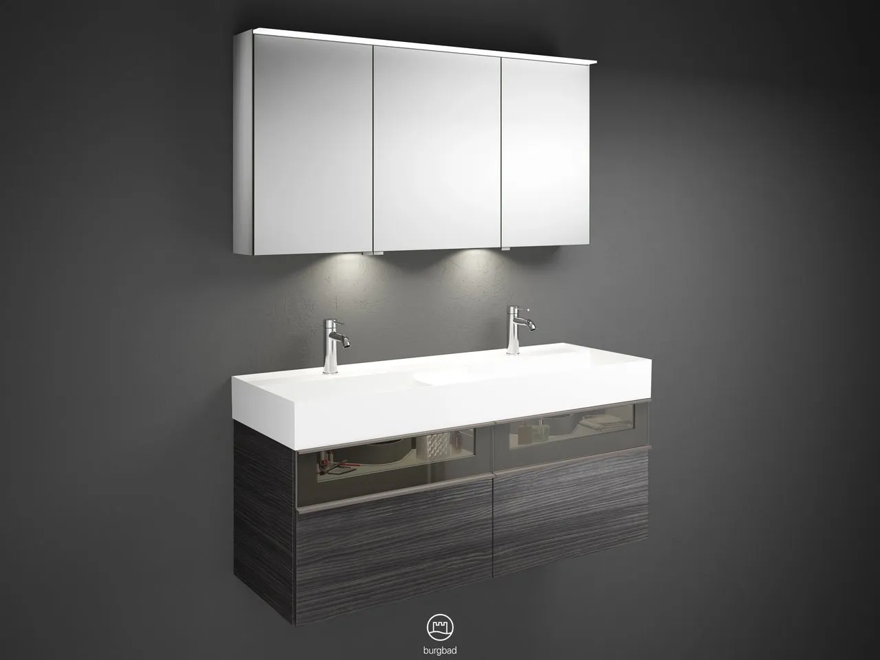 burgbad Badmöbelset „Yumo“ in Eiche Dekor Cashmere burgbad Badmöbelset „Yumo“ in Eiche Dekor Cashmere